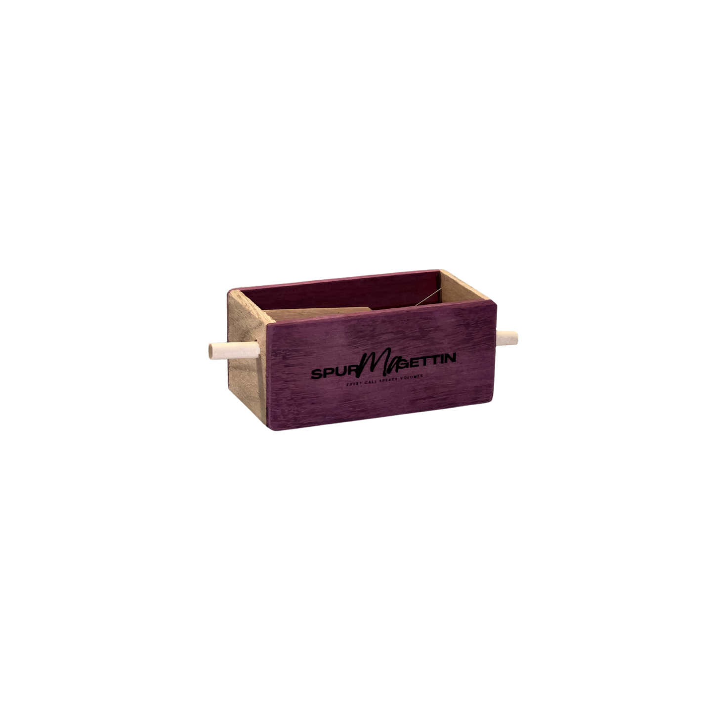 Boîte à boutons personnalisée pour appel en cèdre, cœur violet, cerisier, noyer noir