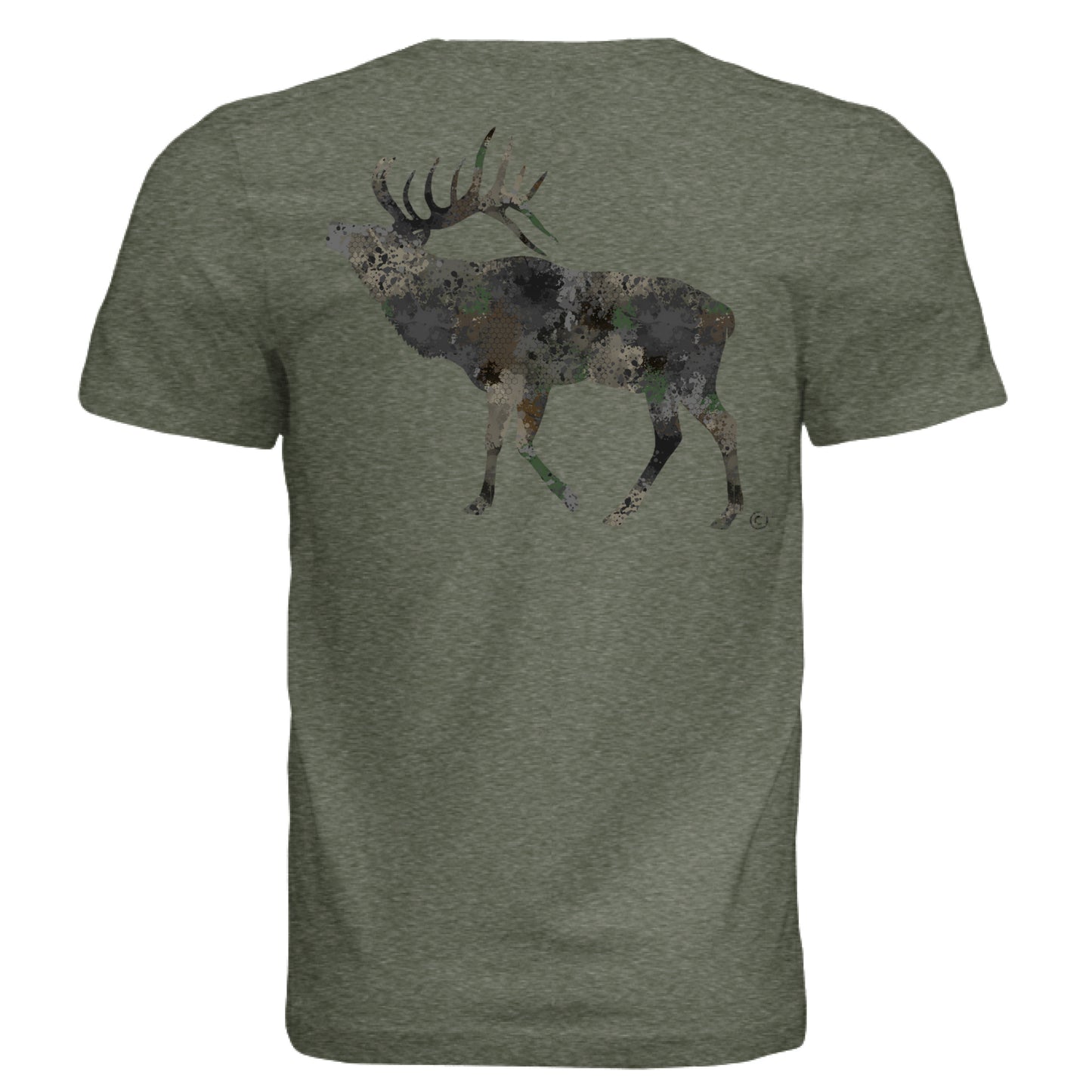 Military Green Triblend - BACK