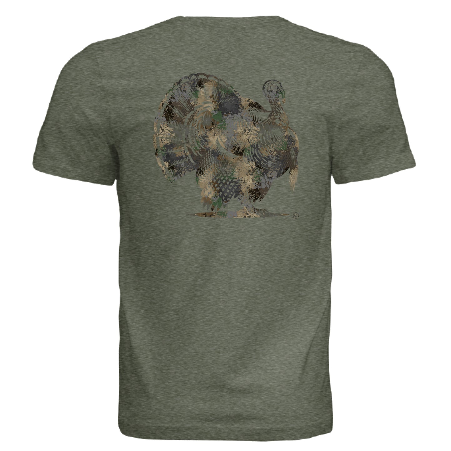 Military Green Triblend - BACK