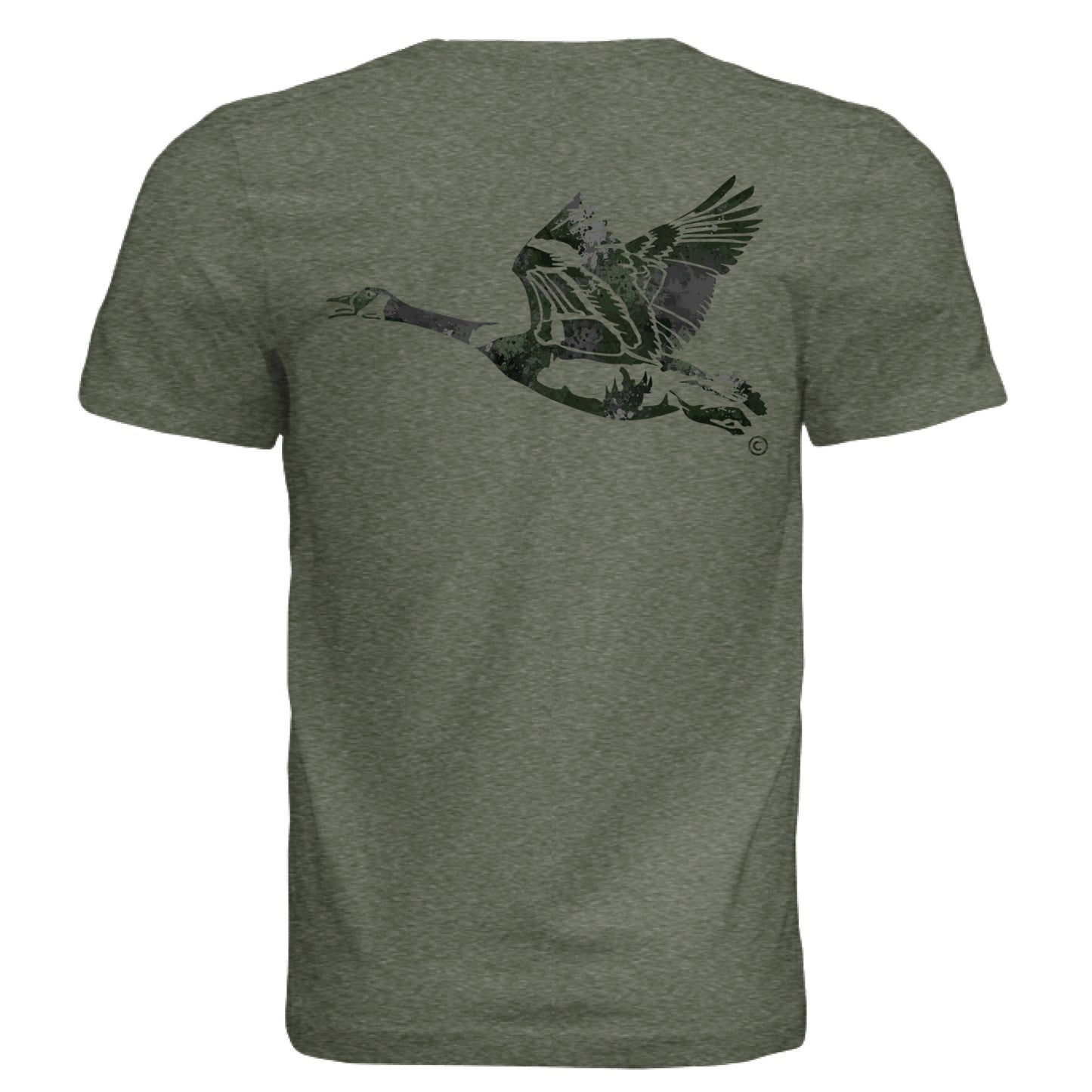Military Green Triblend - BACK