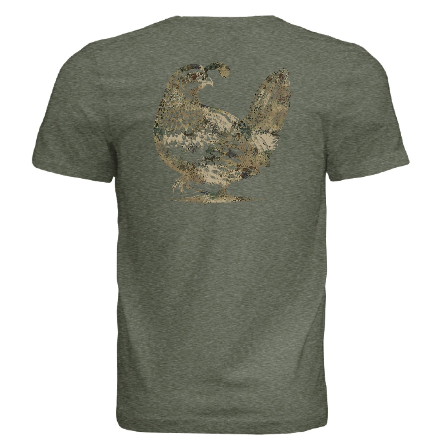 Military Green Triblend - BACK