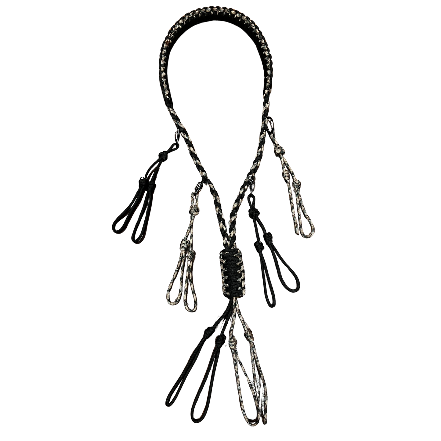 Premium Duck Call Lanyard - Black and Camo