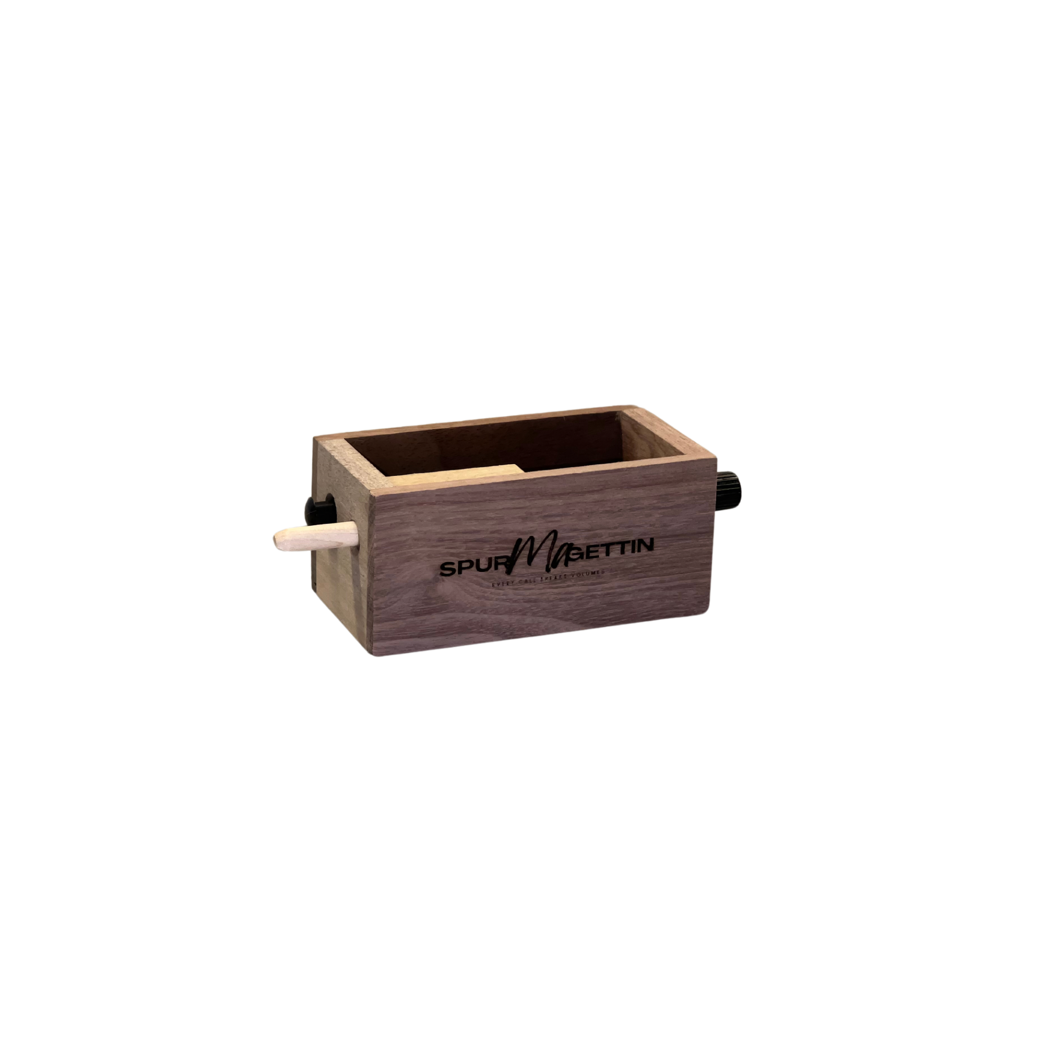 Push Box Call Push Button and Cluck Box Call in Black Walnut Wood – Spur-Ma-Gettin ...
