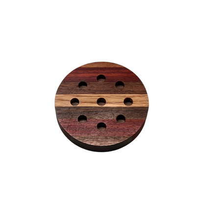 Single Sided Half Blasted Glass Top w/ Wooden Bottom Pot Call