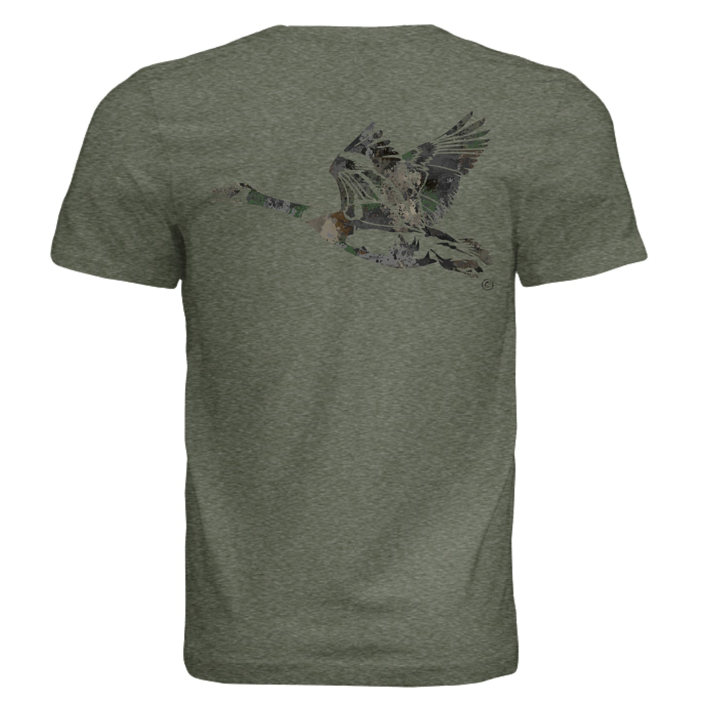 Military Green Triblend - BACK