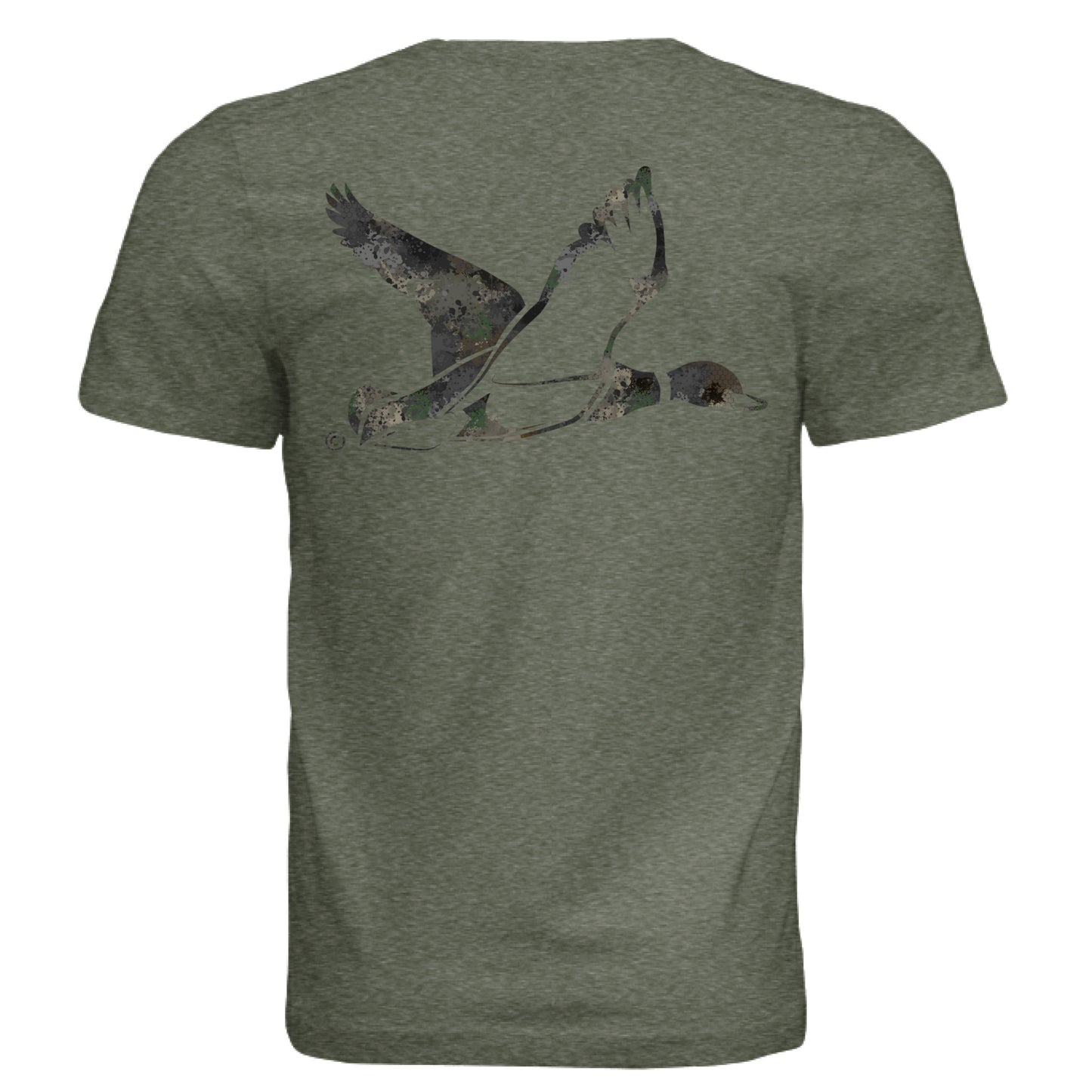 Military Green Triblend - BACK