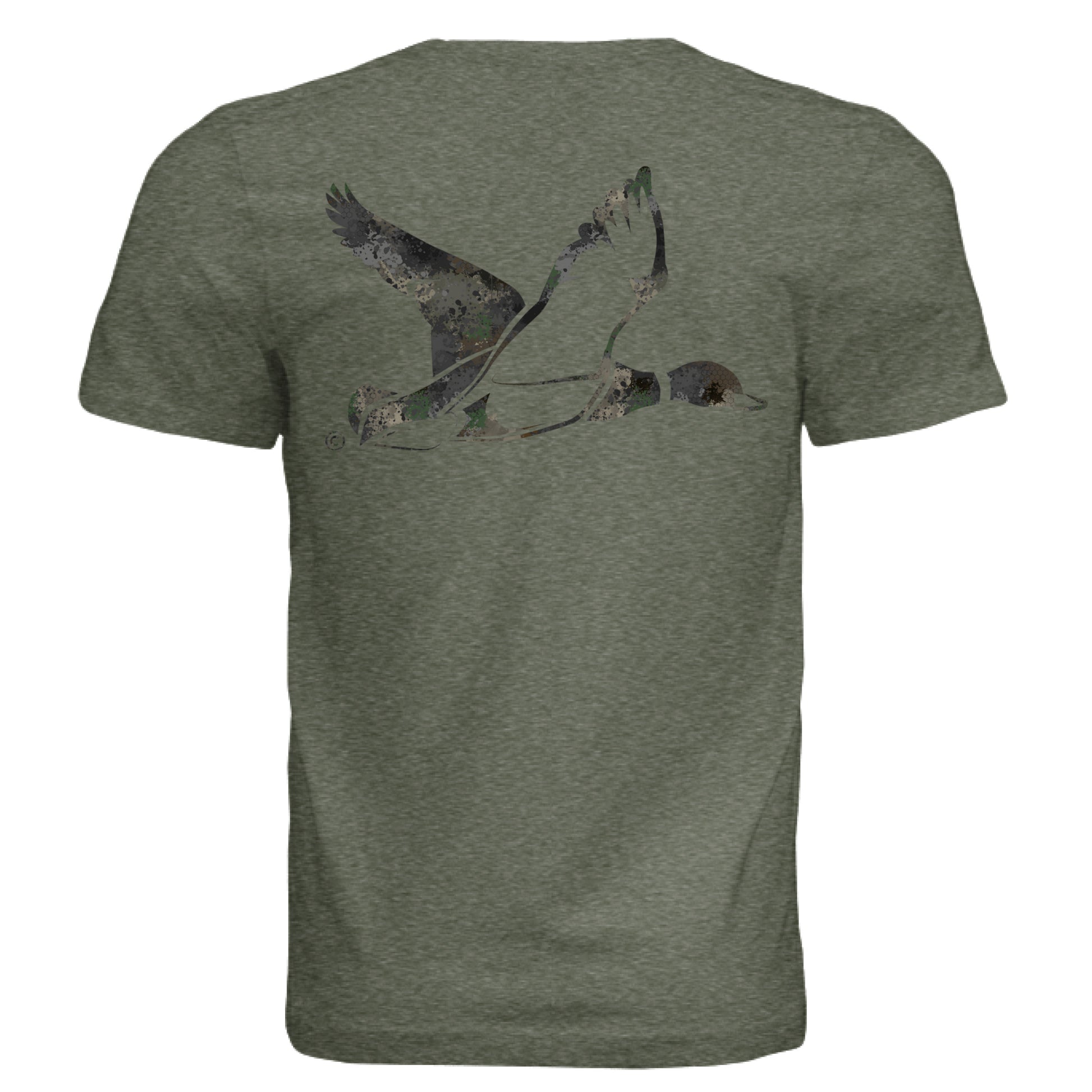 Military Green Triblend - BACK