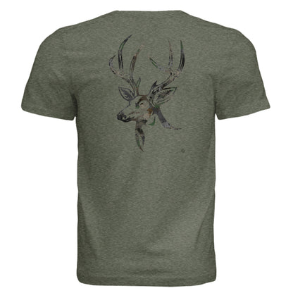Military Green Triblend - BACK