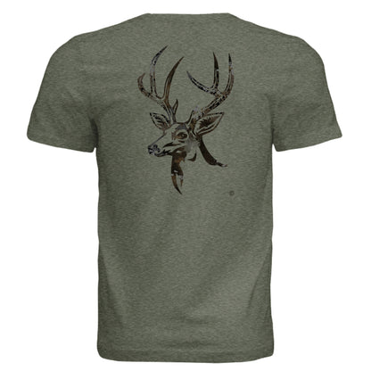 Military Green Triblend - BACK