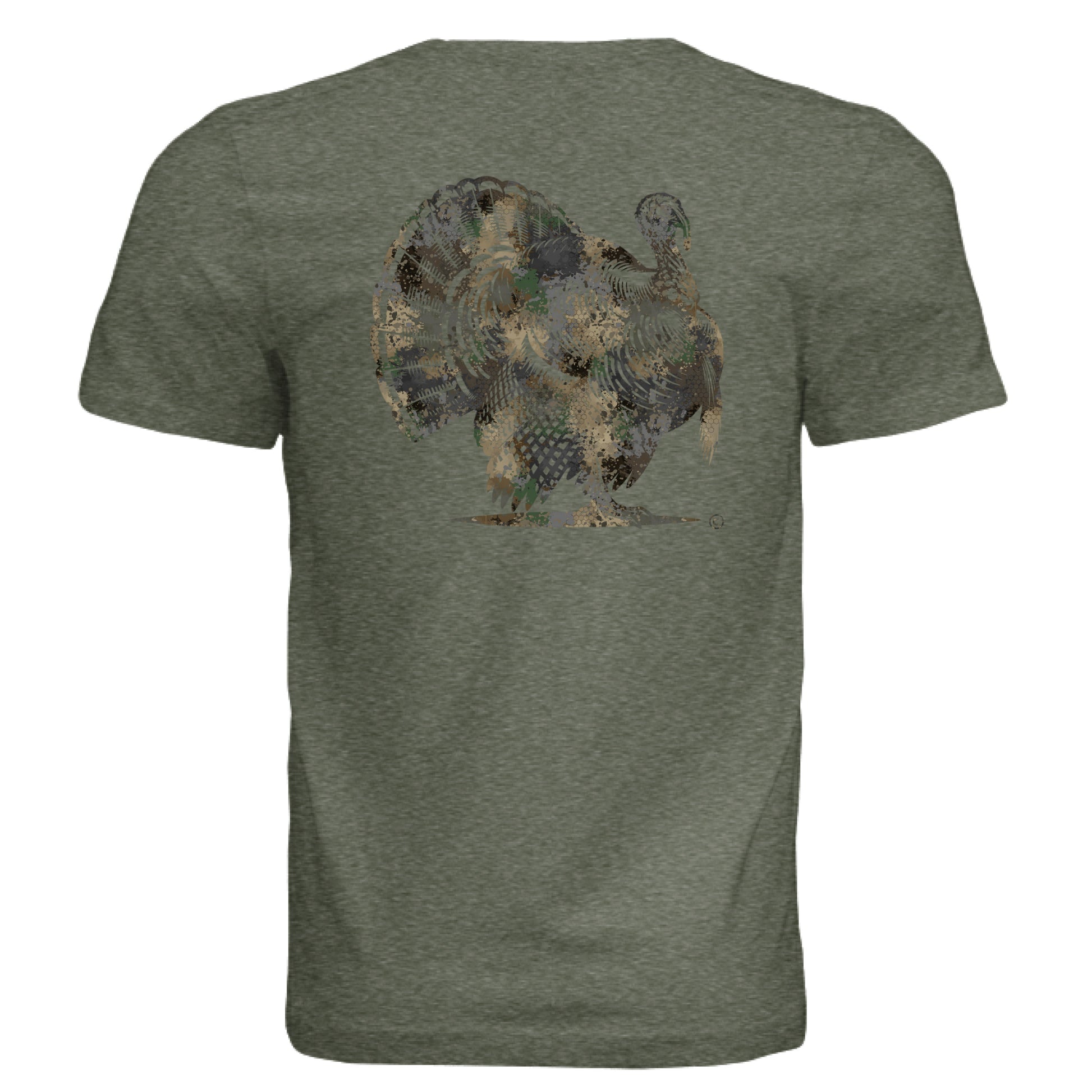 Military Green Triblend - BACK