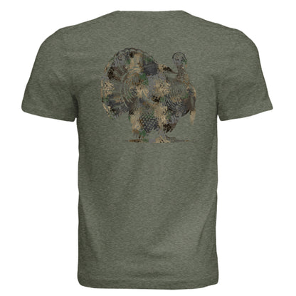 Military Green Triblend - BACK
