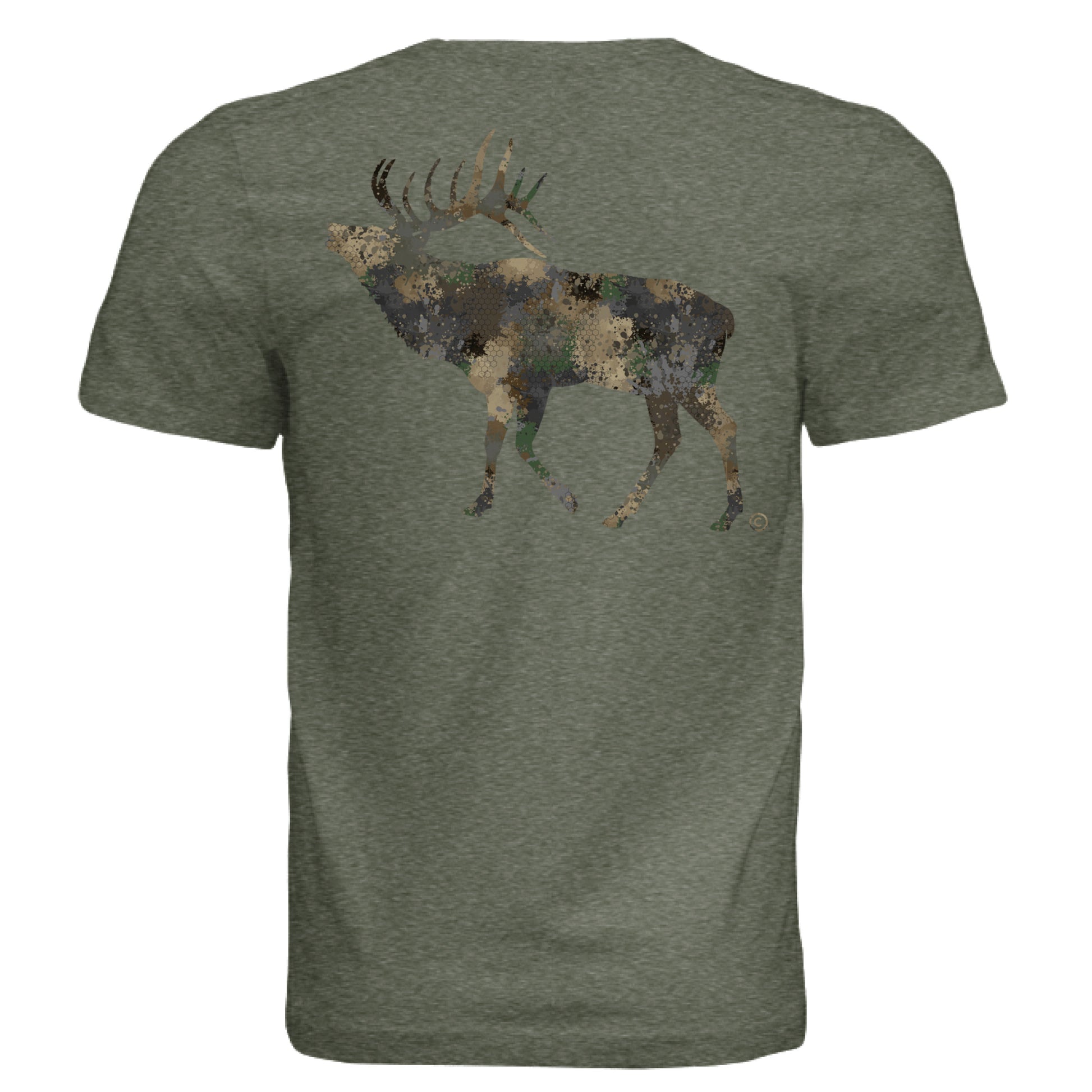 Military Green Triblend - BACK