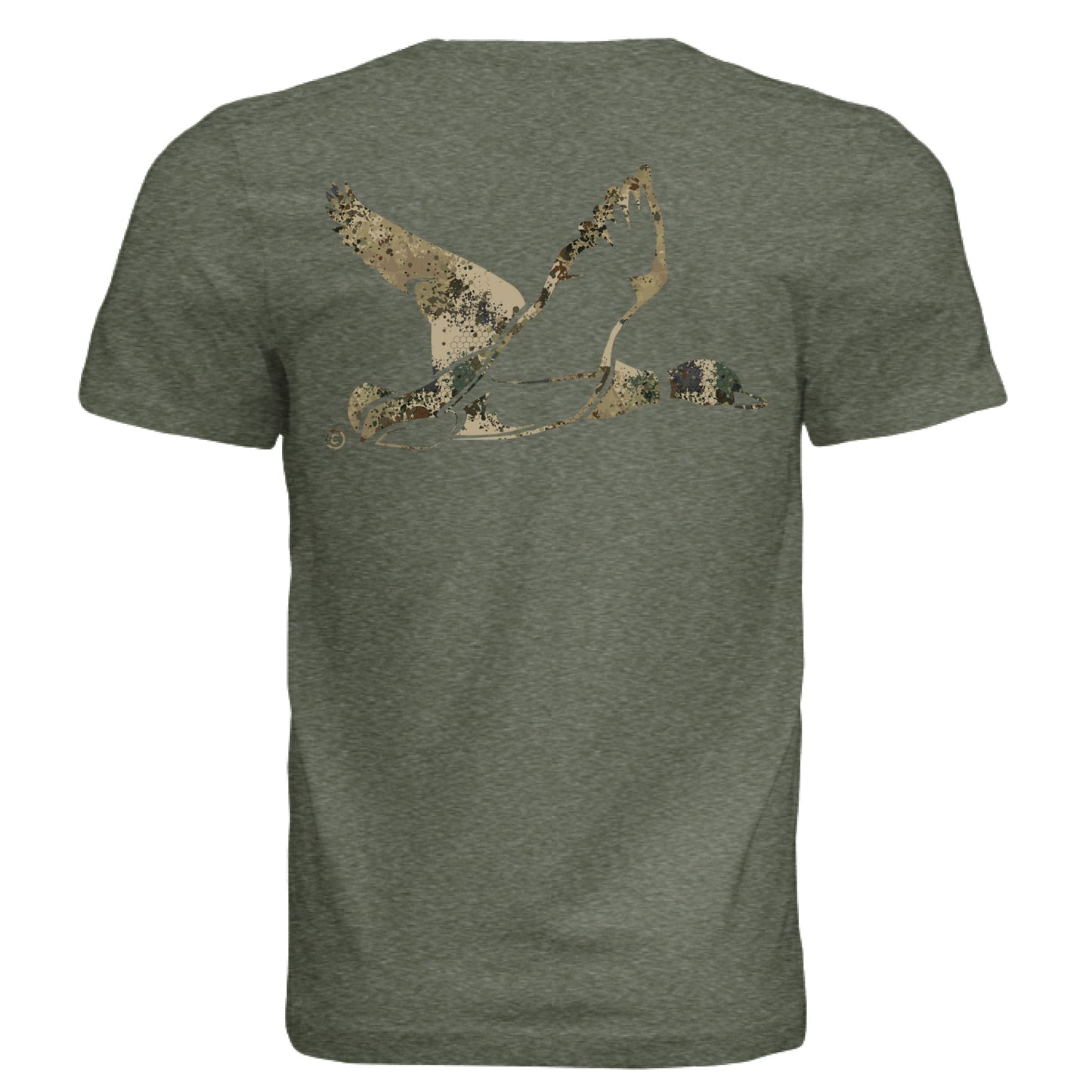 Military Green Triblend - BACK
