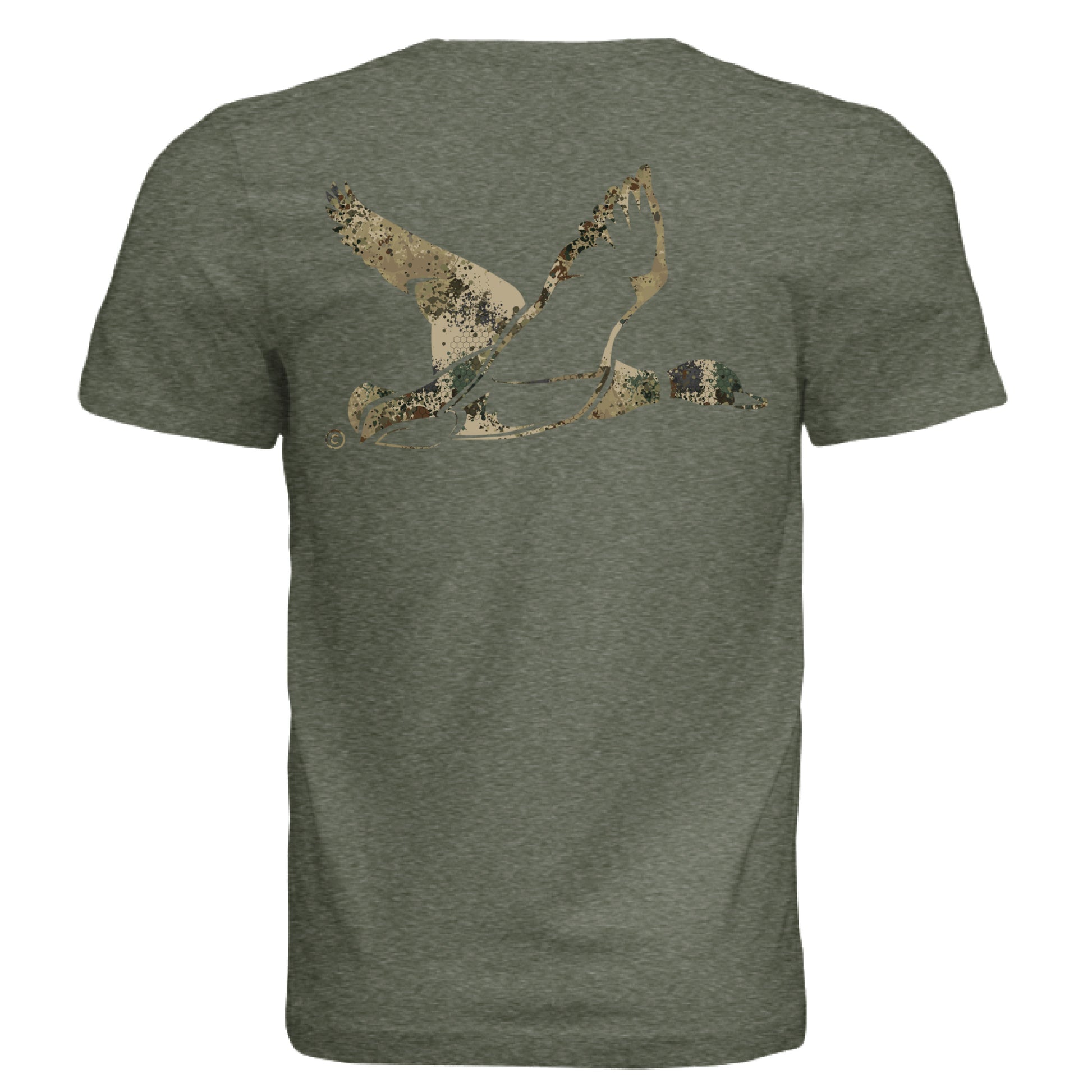 Military Green Triblend - BACK