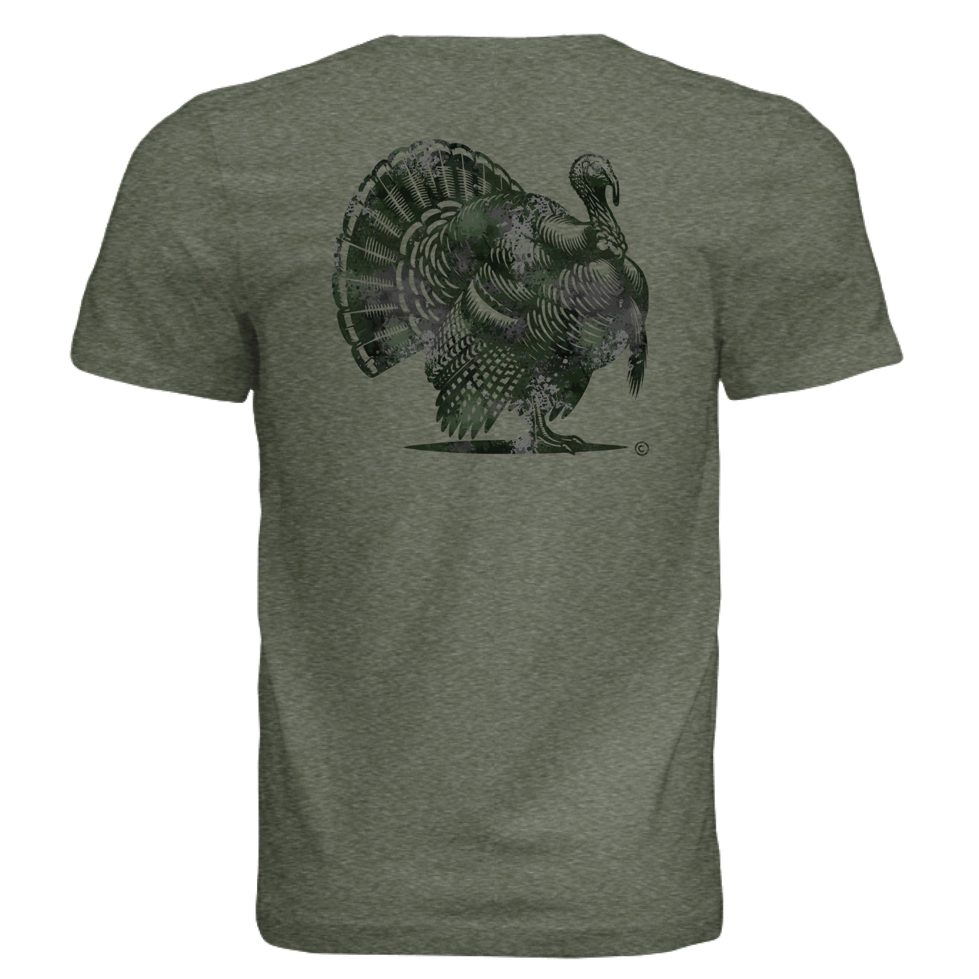 Military Green Triblend - BACK