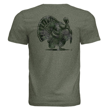 Military Green Triblend - BACK