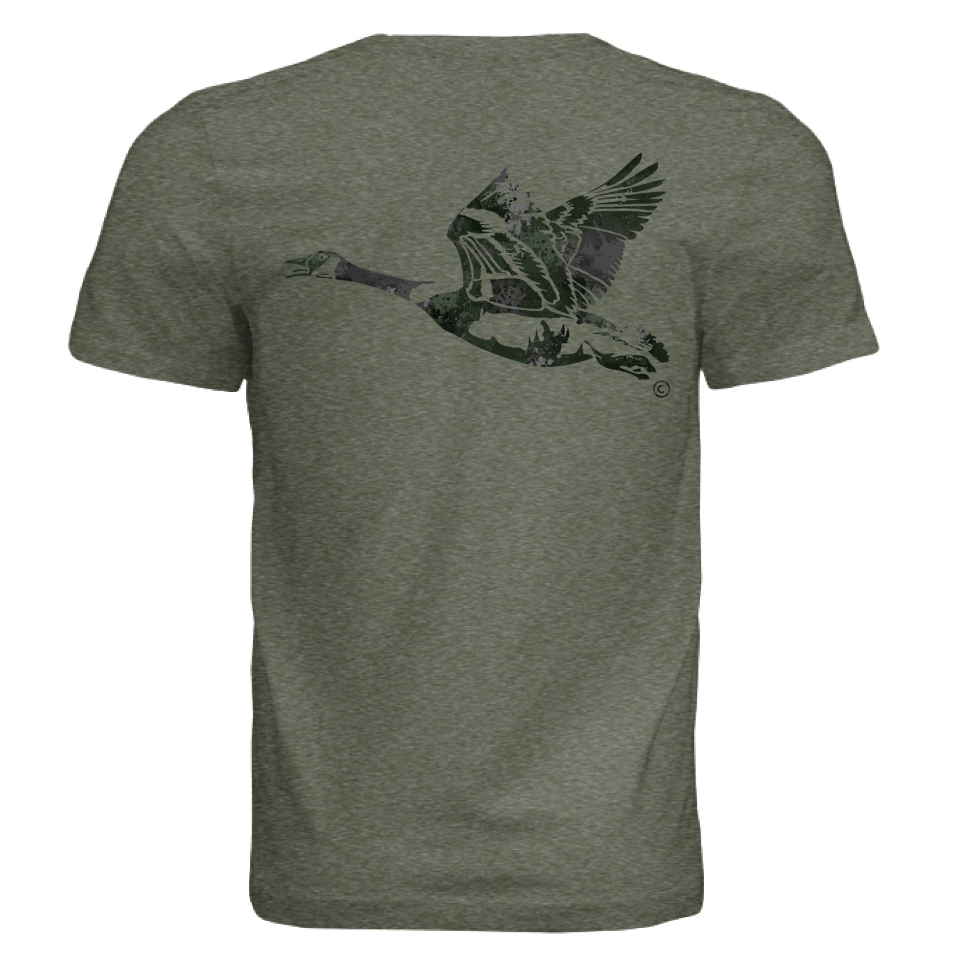 Military Green Triblend - BACK