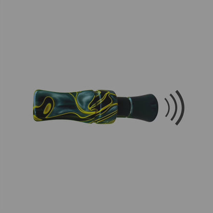 Ultimate Custom Canada Goose Call - Yellow Swirl Acrylic